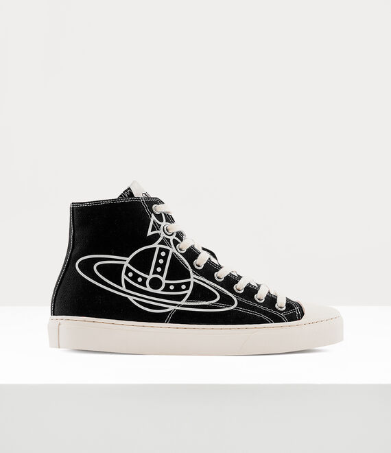 Vivienne Westwood plimsoll high top canvas black